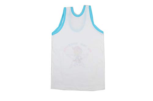 Image of White Sleeveless Vest /Baniyan and Cotton Multicolored Bloomers for Boys Pack of 6