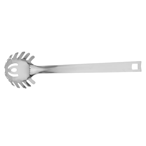 OKUMEYR Stainless Steel Noodle Strainer Spoon Spaghetti Server with Slotted Design Easy to Clean Kitchen Tool for Pasta Noodles for Cooking Enthusiasts