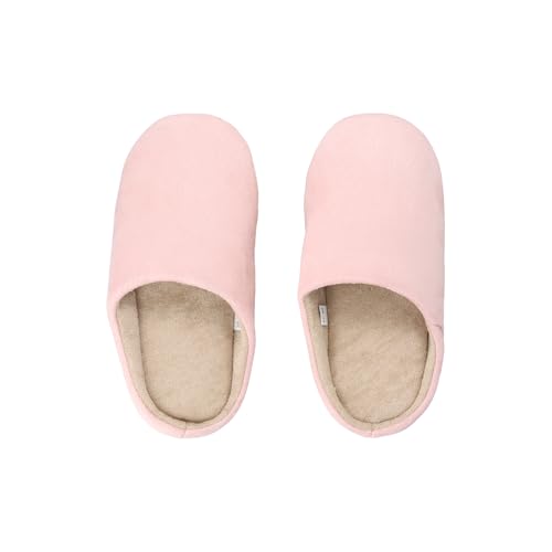 Pantuflas Invierno Antideslizantes Peluche, Invierno Pantuflas Cálidas Suave Espuma Zapatillas Mujer Casa Algodon Espuma (Rosa, Adulto, 38, Números (rango), Sistema tallas calzado EU, 39, mediano)
