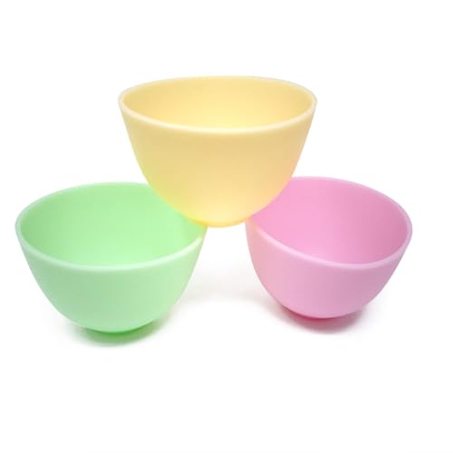 Juego de 4 tazones de silicona para mezclar y servir miniatura 2
