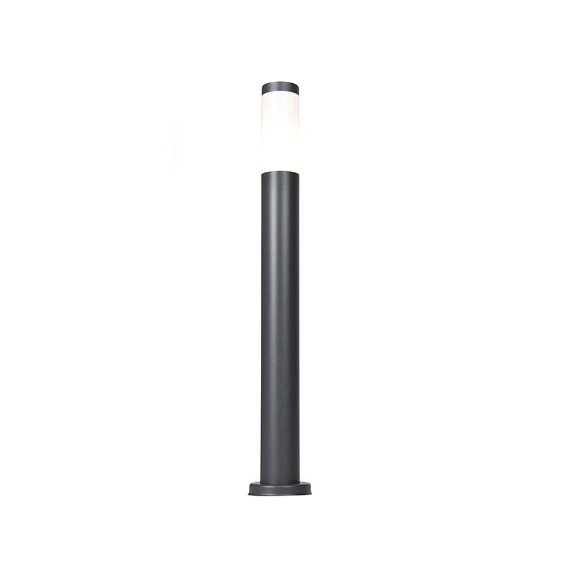 Qazqa Moderno Baliza exterior antracita 80cm IP44 - ROX Plástico/Acero inoxidable Cilíndra/Alargada Adecuado para LED Max. 1 x 20 Watt