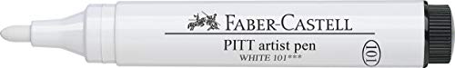 Caneta artística Faber Castell Pitt branca 101