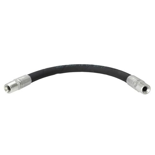 Hydraulic Hose 18" x 1/2" with 1/2" NPT Rigid Male Ends