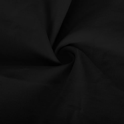 GOFULY Bermuda Shorts for Women Knee Length Cotton Linen Elastic Waist Drawstring Shorts Summer Capris Pants with Pockets3