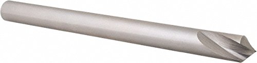 Hertel Spotting Drill, 5/8" Diameter, Cobalt M-35 HSS-E, 5/8" Shank Diameter, Bright/Uncoated Finish, 90 Degree, 1-3/8" Flute Length, 8" OAL, Right Hand Cut