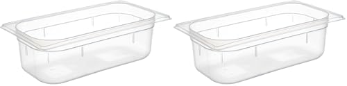 APS GN bacs polypropilène 32,5 x 17,6 cm, Tiefe: 100 mm Polypropylen, 3,6 Liter (Lot de 2)