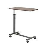Drive Medical Non Tilt Top Overbed Table, Silver Vein