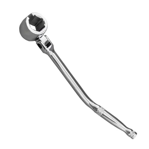 VCYOPN 7/8 22mm Oxygen Sensor Wrench O2 Sensor Socket Removal Tool with Contour Handle & Flexible Head Forged Steel Swivel Head Wrench for Oxygen Sensors Removal & Installation