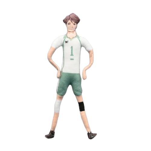 Zhongkaihua Oikawa Tooru Plush Action Figure Oikawa Tooru Plush Pillow 28CM Twistable Articulated Character Creative Collectible Gift Christmas Decoration for Home Party