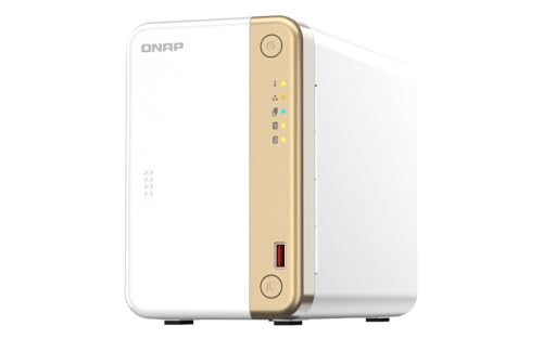 Qnap TS-262 Turbo-Station NAS (Intel® Celeron® N4505 2-Core/2-Thread Prozessor, Turbo bis zu 2,9 GHz, 4 GB RAM, 1x RJ-45 2,5GbE LAN-Port) 12TB Bundle mit 2X 6TB Seagate IronWolf