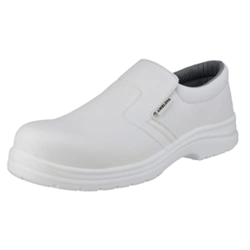 Chaussure de securite impermeable blanche et legere sans metal Amblers