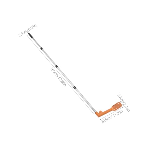 Cuchara de limpieza de canalones Mipcase herramienta de plástico con cabezal ajustable para tejados 3