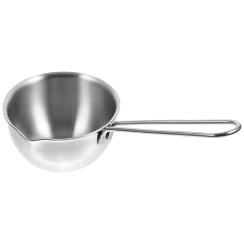 NAMOARLY Stainless Steel Saucepan with Scale Long Handle Cooking Pot for Heating Oil and Sauces Milk Pan for Kitchen Use Easy to Clean Capacity