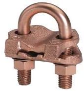 Burndy Pipe Ground Clamp, Copper Alloy, Commercial Type, 250 kcmil to 2/0 Conductor Size - GAR6429