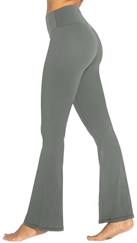 Image of Sunzel Flare Leggings, Crossover Yoga Pants with Tummy Control, High-Waisted and Wide Leg