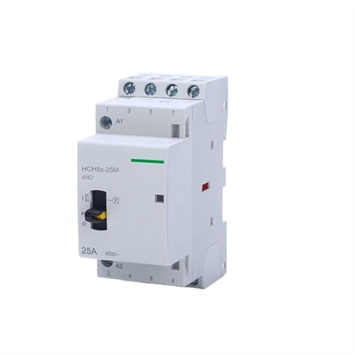 Contactor modular de 25A 4P CA 24V: interruptor manual doméstico para riel DIN