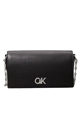 Calvin Klein Ck Mini Conv Catena Borsa Per Le Donne Pvh Nero Os