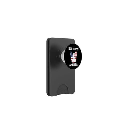 PopWallet MagSafe Dog Bless America PopSockets idéal pour vos sorties