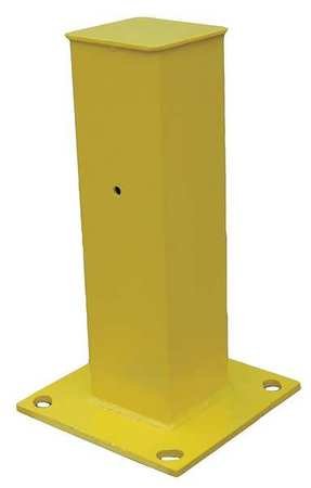 Tubular Mounting Post, 10 In x 18 In, Ylw