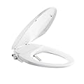 SR SUN RISE Non-Electric Bidet Toilet Seat with Dual Nozzles for Feminine & Rear Wash, Adjustable Pressure, Ambient Water Temperature, Self-Cleaning Nozzles, Easy Installation for Elongated Toilets
