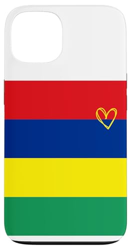 モーリシャス国旗 モーリシャスハート 誇り高い遺産 ナショナルデー スマホケース iPhone 13 用
