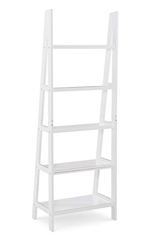 Linon Gleason Modern Classic White Ladder Bookshelf #TOP7