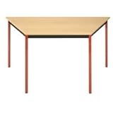 Tisch Trapeztisch 140x70cm Buche/rot T147thr
