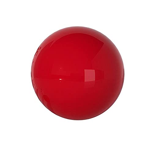 Boule en acier inoxydable 300 mm, grande boule ronde en métal et boule creuse rouge de jardin