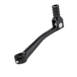 Akozon Klappbarer CNC-Schalthebel aus Aluminiumlegierung für Fahrräder – für 4-Takt-Modelle – Elegantes Schwarzes Finish (BLACK)