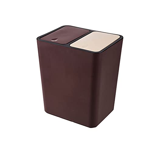 Poubelle de tri de couleurs assorties grand format rectangulaire pour cuisine et chambre