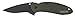 Kershaw Scallion 2.4in OD Green Drop Point Aluminum Handle Folding Knife (1620OLBLK) 