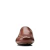 Clarks Men's Markman Plain Moccasin, Dark Tan Leather, 9.5 UK #1