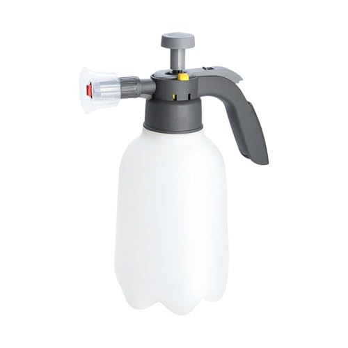 Pulvérisateur manuel à mousse de 2 L, pulvérisateur à pompe à pression en plastique épais avec valve de libération d'air, double mode réglable pour pulvérisation de mousse, pulvérisateur de jardin portable pour le lavage de voiture et le nettoyage de la maison