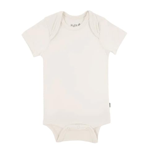 Image of KYTE BABY Short Sleeve Unisex Baby Bodysuits, Rayon Made From Bamboo Material