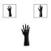 Realistic Male Hand Model for Watch & Ring Displays | Vinyl Prop for Photography and Industrial Glove Testing - Black