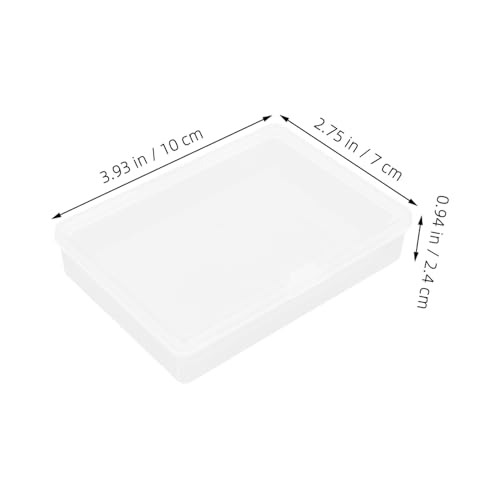 Boîte de rangement cartes plastique rigide SECFOU organiseur compact transparent
