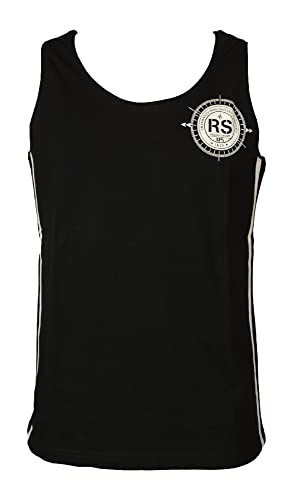 Débardeur homme sport RAGNO A6278E Academy en pur coton blanc col rond