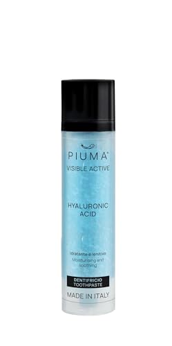Piuma Care Dentifricio con Acido Ialuronico Attivo – Formula Delicata per Prevenzione Macchie, Pulizia Profonda e Alito Fresco, Cura Orale Naturale