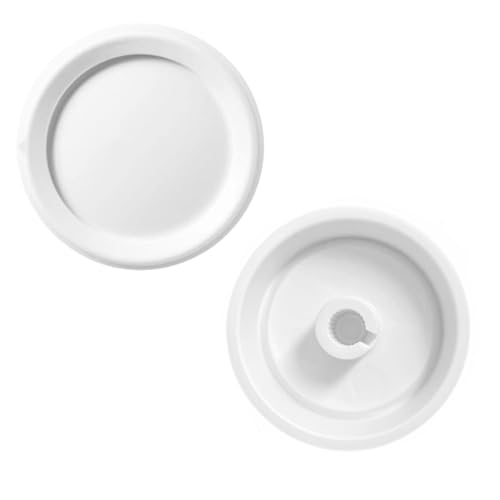 Auaurly 2 PCS RK-WH Rotary Dimmer Knob Replacement for Rotary Dimmer Switch Fan Control White