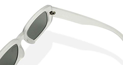 ShadyVEU Slim Retro Squared UV400 Fashion Thick Frosted Frame Candy Colored Lens Unisex Sunglasses4