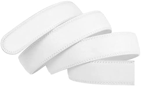 Luxury Men's Belts Red Leather Wolf Head Buckle 1.38 inch Width Used for Mens Dress Casual Adjustable Belt - Image 6