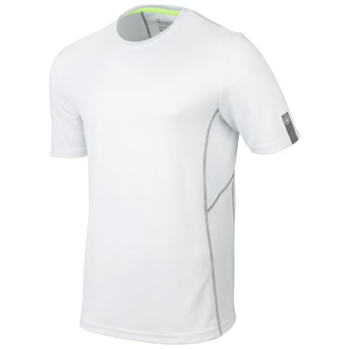 Beretta Men's Ice Power Lightweight Breathable Quick-Drying Short Sleeve Shooting T-Shirt, Pure White, Small