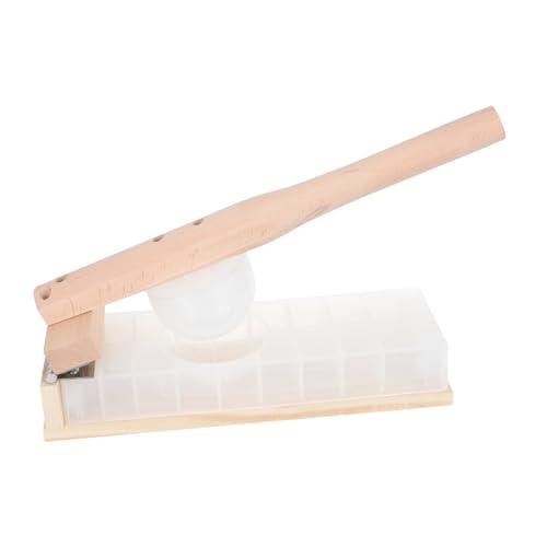 STOBAZA Fine Crafted Wooden Dumpling Skin Maker Rice Roll Presser Easy to Use and