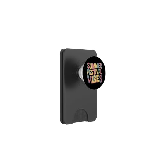 Festivals Summer Musique Comédie Littéraire Vintage Vibes PopSockets PopWallet pour MagSafe
