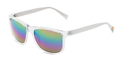 Foster Grant Sun Luv Be Unique Square Sunglasses, Crystal, 56Mm, (10261640) #TOP4
