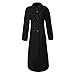 Women Trench Coats Lapel Button Cardigan Wool Long Warm Breasted Wool Casual Jacket Ladies Parka Overcoat Outwear