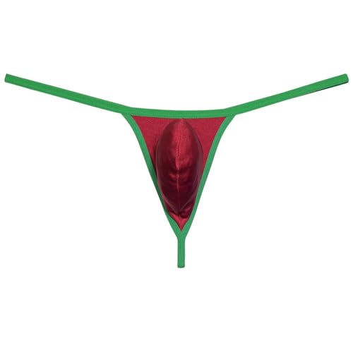 Men Low-rise G-string Bordered Thong Underwear Shining Capri Maxi Bulge Tangas Soft Stretch T-back Underpants