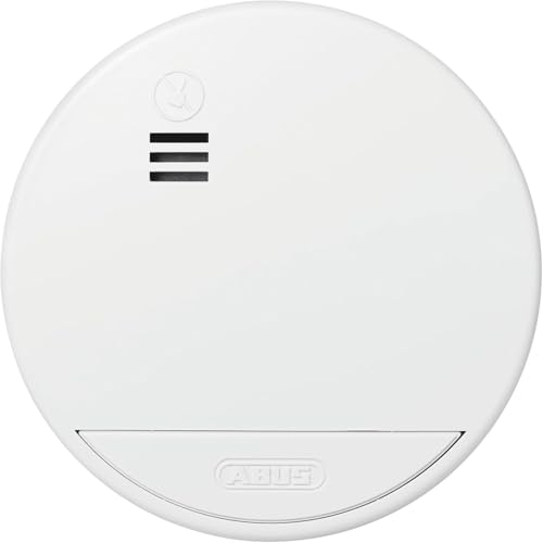 ABUS Détecteur de fumée RWM90 - avec Batterie remplaçable de 5 Ans - Certifié DIN EN14604 - Convient pour Les Maisons - Volume d'alarme 85 DB - Blanc