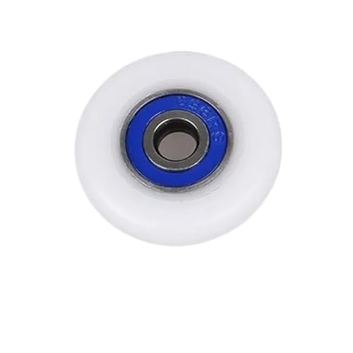 Roulette pour porte de douche coulissante en verre antibruit et vis en acier