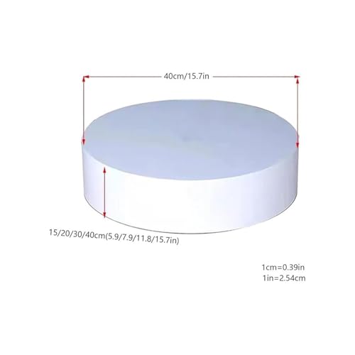 Socle de présentation portable blanc pour agencer une vitrine
